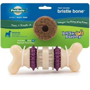 Petsafe Busy Buddy Bristle Bone Treat Dispenser Dog Chew Toy