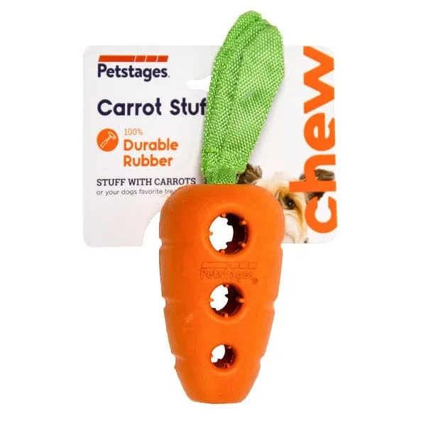 Petstages Carrot Stuffer Treat-Dispensing Interactive Dog Toy