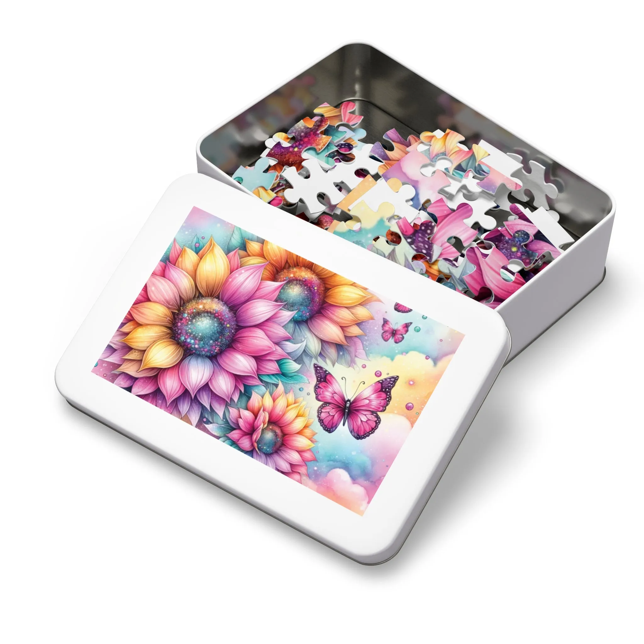 Puzzle, Floral, Personalised/Non-Personalised (30, 110, 252, 500,1000-Piece) awd-644