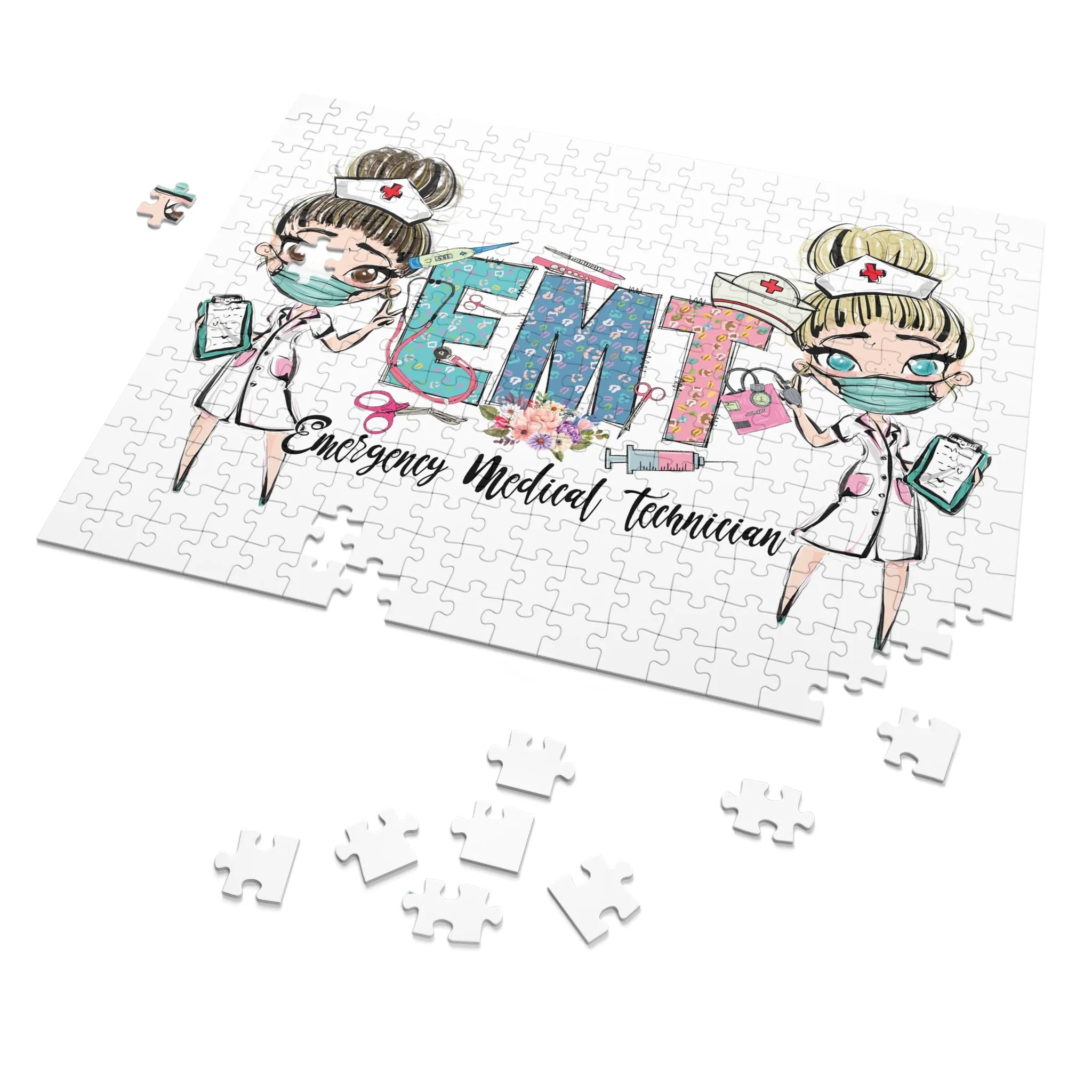 Puzzle, Nurse, EMT Nurse, Personalised/Non-Personalised (30, 110, 252, 500,1000-Piece) awd-637