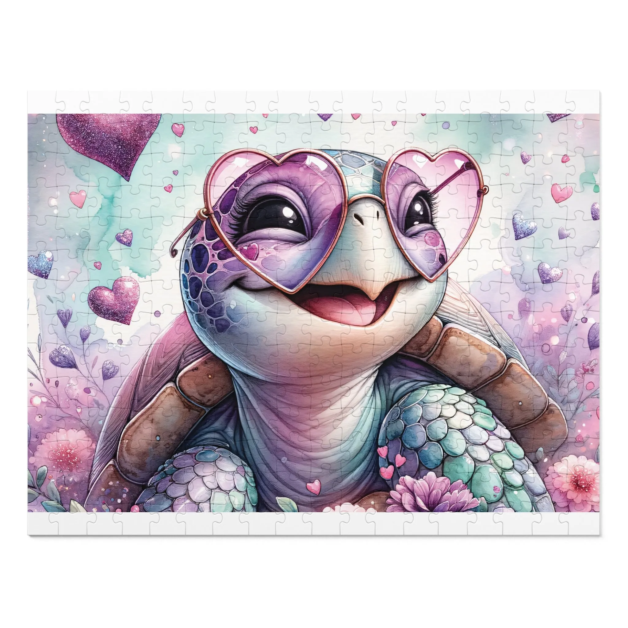 Puzzle, Turtle, Personalised/Non-Personalised (30, 110, 252, 500,1000-Piece) awd-659