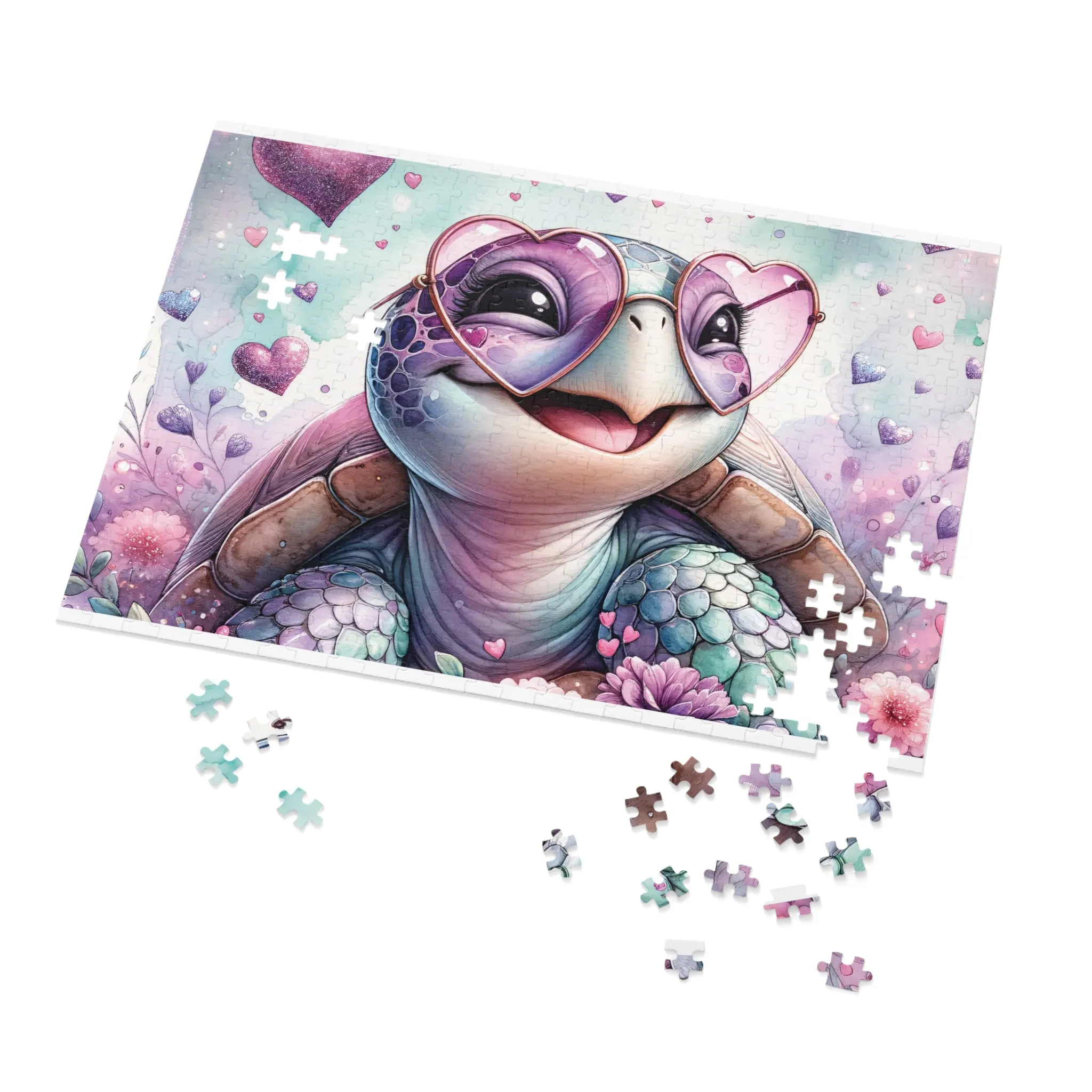 Puzzle, Turtle, Personalised/Non-Personalised (30, 110, 252, 500,1000-Piece) awd-659