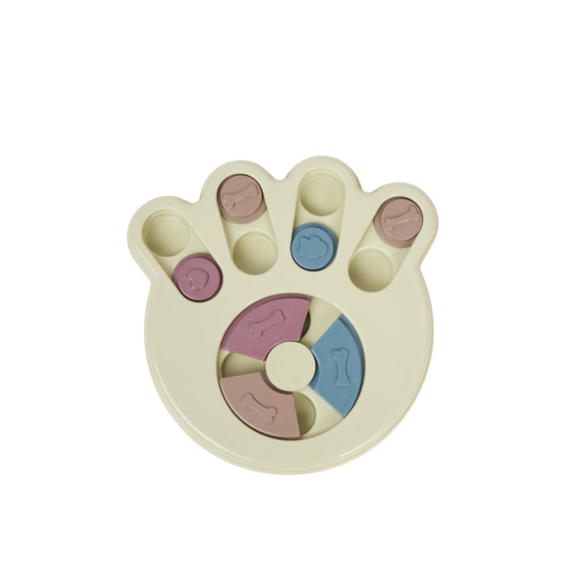 Slow Feeder Puzzle Dog Toy - Paw Print