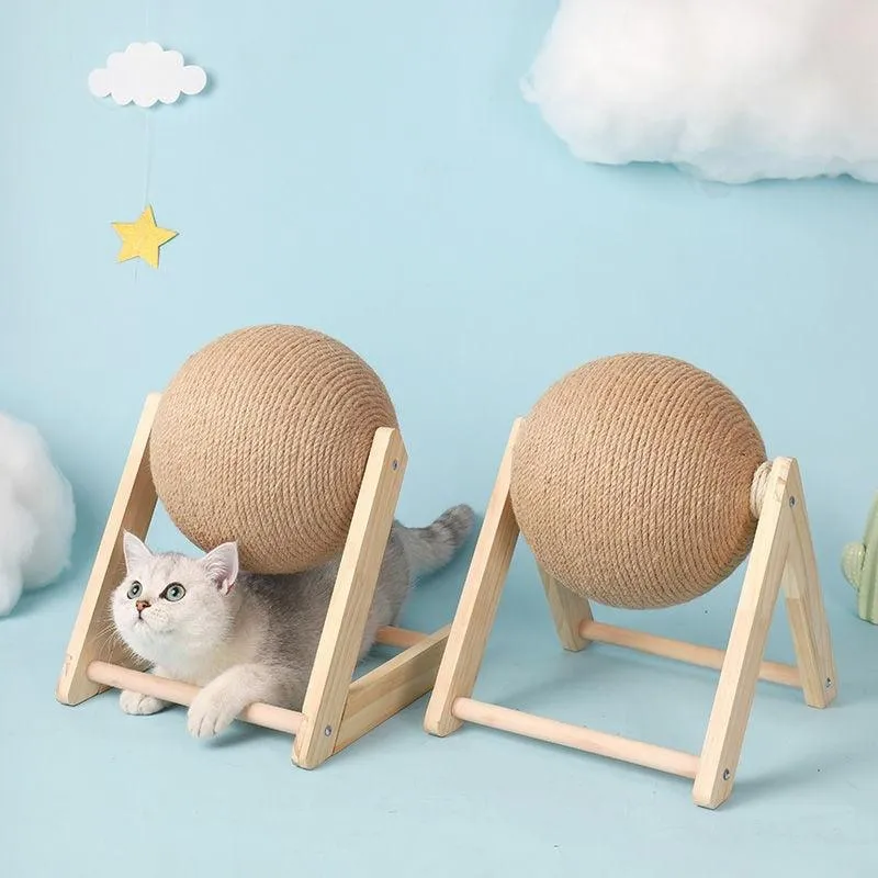 Standing Cat Scratching Ball Toy Cat Scratcher