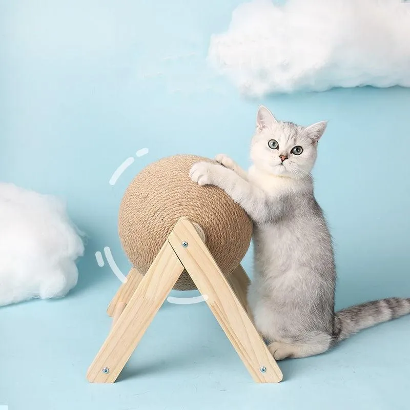 Standing Cat Scratching Ball Toy Cat Scratcher