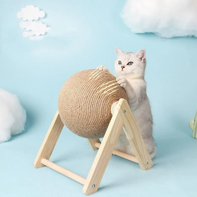 Standing Cat Scratching Ball Toy Cat Scratcher