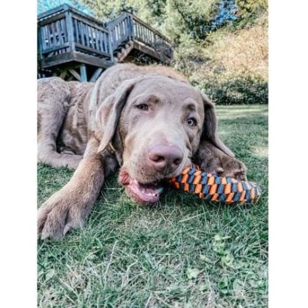 Tall Tails Orange Braided Ring Toy