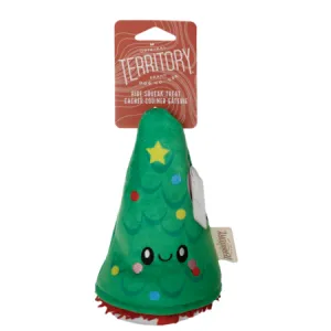 Territory 3 in 1 Evergreen Tree Holiday Dog Toy