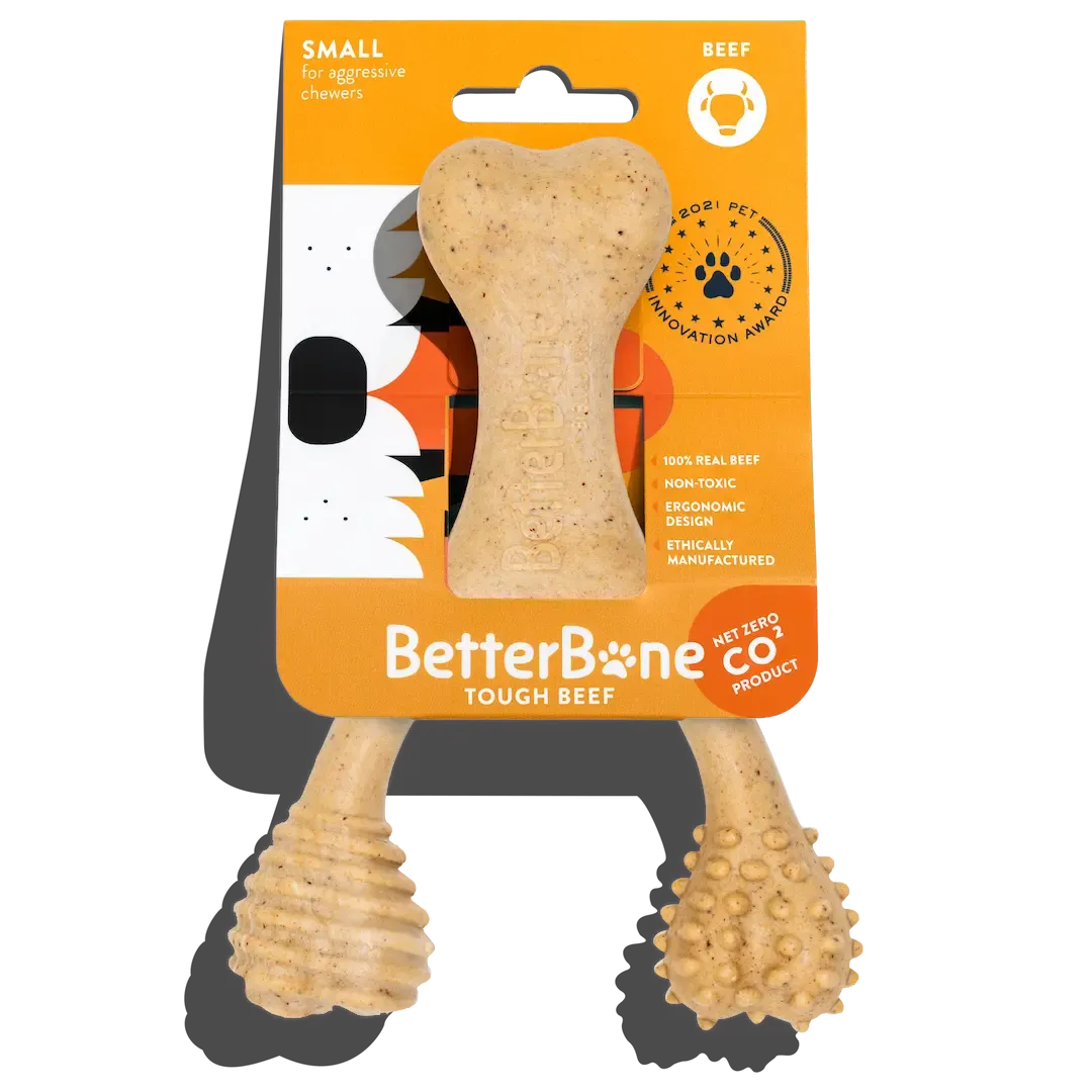 The Better Bone Natural Dog Bone BetterBone TOUGH - Durable All-Natural, Food-Grade, No Nylon, Non-Toxic, Puppy, Dog Chews - For Aggressive Chewers.