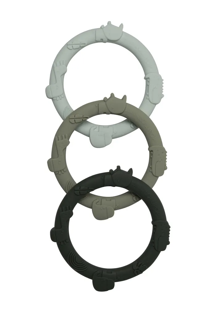 Wild Teething Ring Set - Various Colors