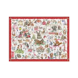 Wrendale 'Country Set Christmas' Animal Jigsaw