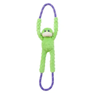 Zippy Paws Green Monkey RopeTugz Plush N Rope 28 Inch Tug Toy