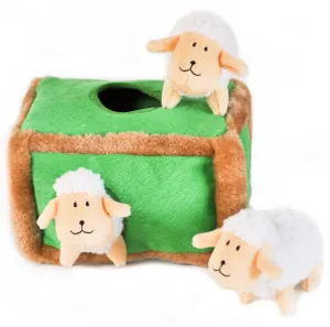 ZippyPaws Burrow Sheep Pen Dog Toy